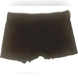 H&M Black Distressed Cutoff Denim Jean Shorts 12